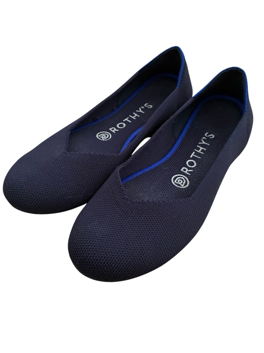 Rothy’s Round Toe Ballet Flats The Flat Navy Blue 6.5